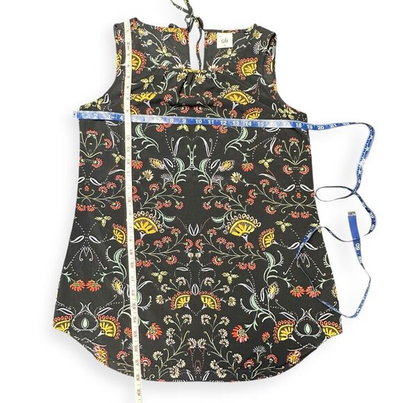 CABI Women’s Black Legend Folklore Print Sleeveless Top Size Small Style #3621 - Picture 6 of 6